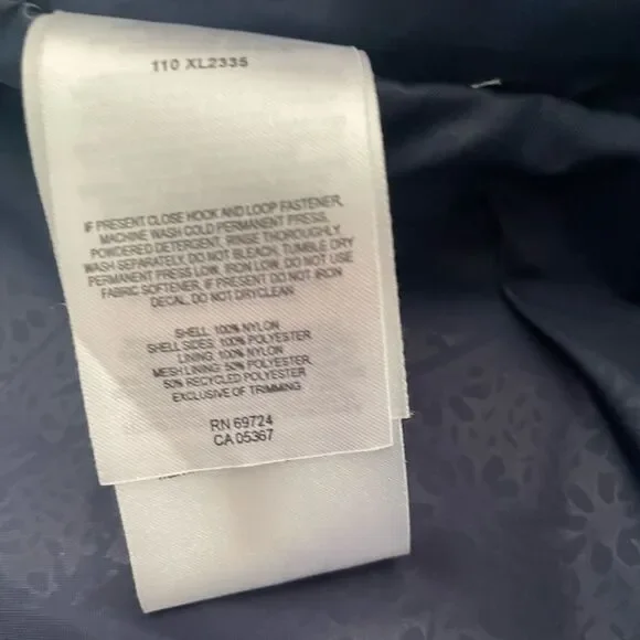 Columbia Omni Tech Navy and White Windbreaker Jacket Sz Small     - Picture 11 of 12